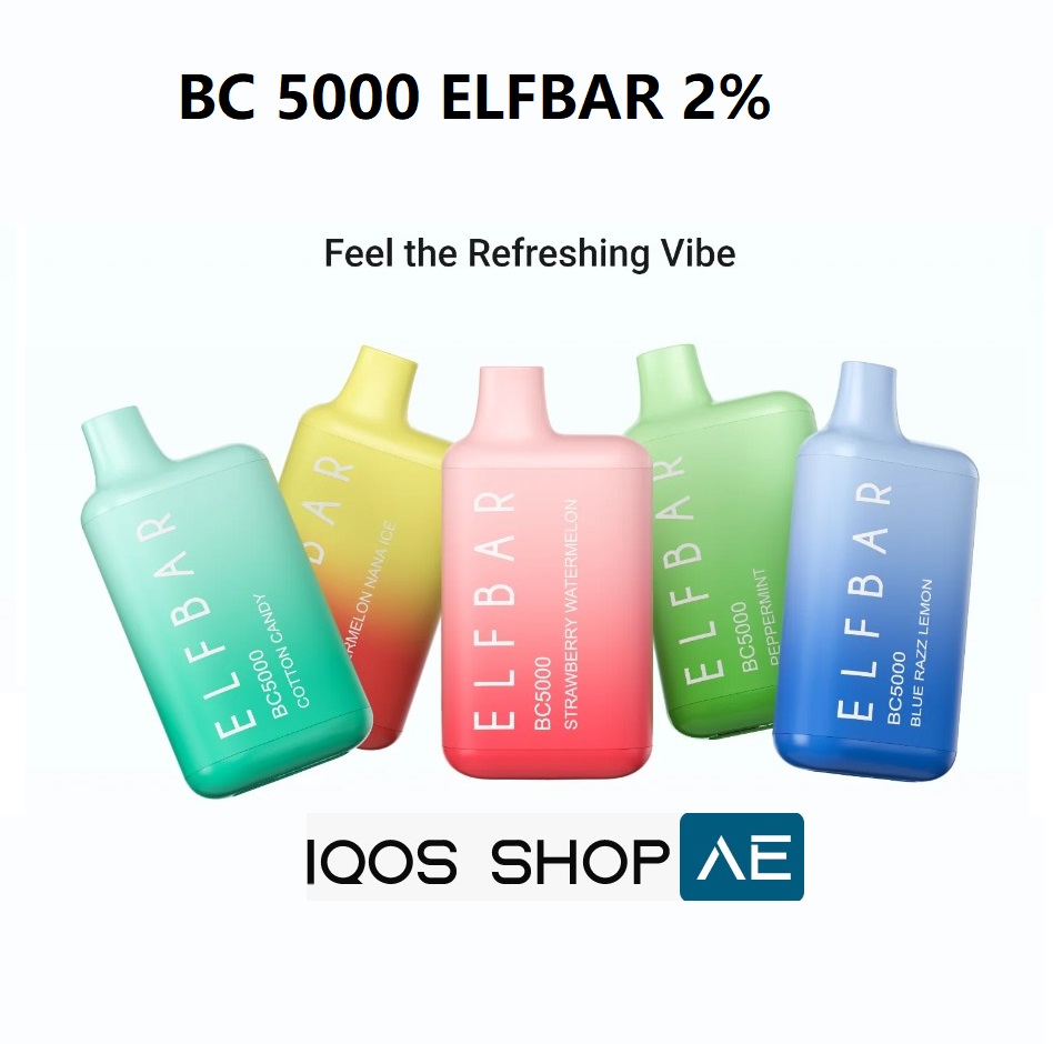 ELF BAR DISPOSABLE VAPE BC5000 PUFFS IN DUBAI