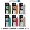 AL FAKHER CROWN BAR CRYSTAL V2 12000 PUFFS DISPOSABLE VAPE