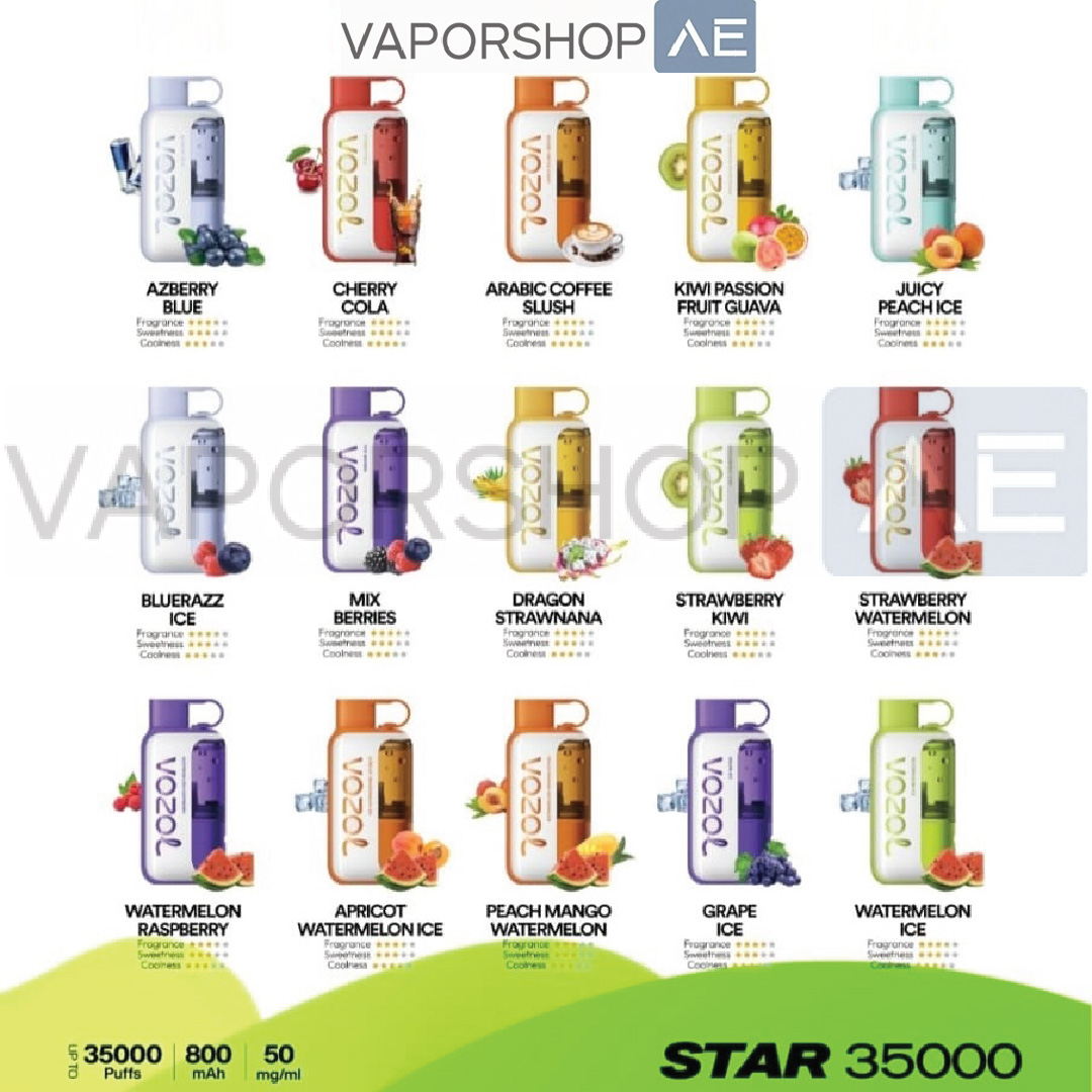 VOZOL STAR 35K PUFFS DISPOSABLE VAPE