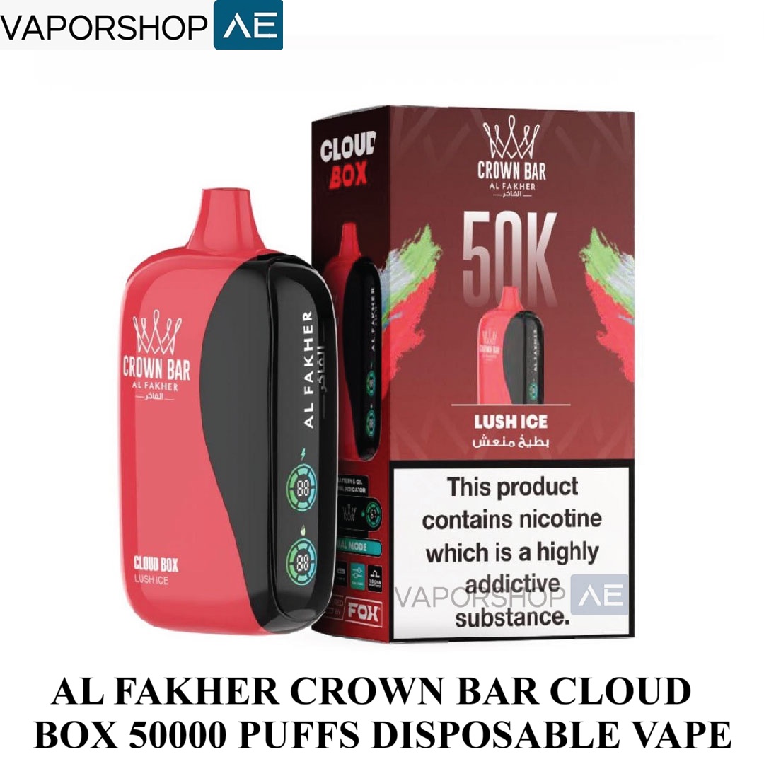AL FAKHER CROWN BAR CLOUD BOX 50000 PUFFS - Image 4