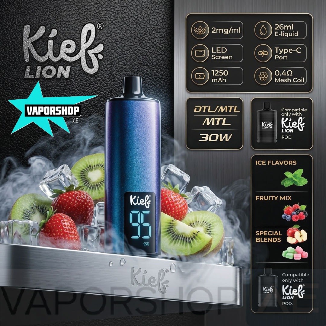 KIEF LION 60K PUFFS DISPOSABLE VAPE - Image 4